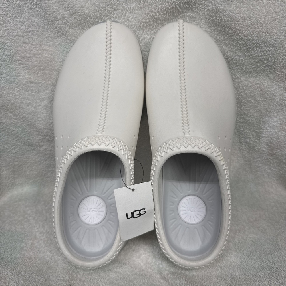 Ugg M Tasman Sport White Unisex Slip On Sandals Clog Nurse Men's Sz 7/W9